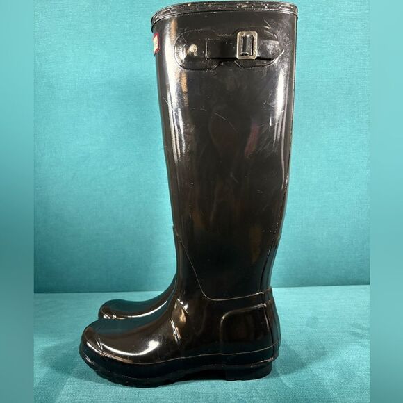 Size 8 - Women’s Hunter High Black Boots - Picture 2 of 7